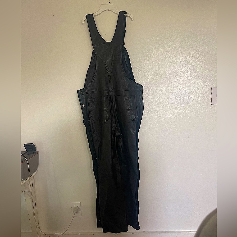 NWT Leather Chaps overalls